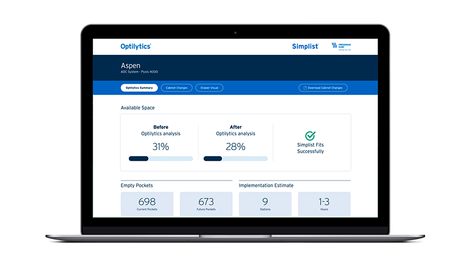 Simplist pharmacy storage optimization