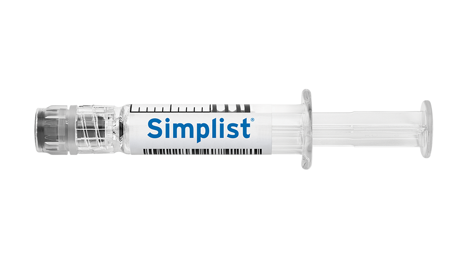 Simplist generic prefilled ready-to-administer syringe