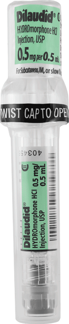 Dilaudid 0.5 mg per 0.5 mL Simplist prefilled syringe