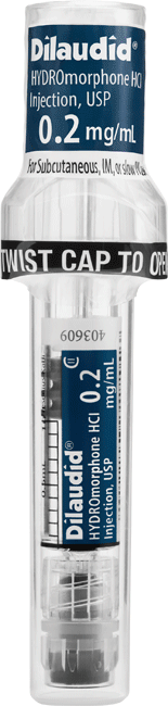 Dilaudid 0.2 mg per 1 mL Simplist prefilled syringe