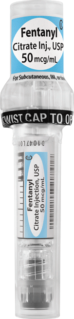 Fentanyl 50 mcg per 1 mL Simplist prefilled syringe