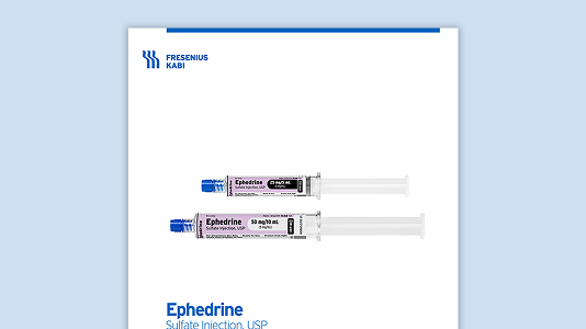 Ephedrine +RFID<sup>®</sup> Product Family Information Card