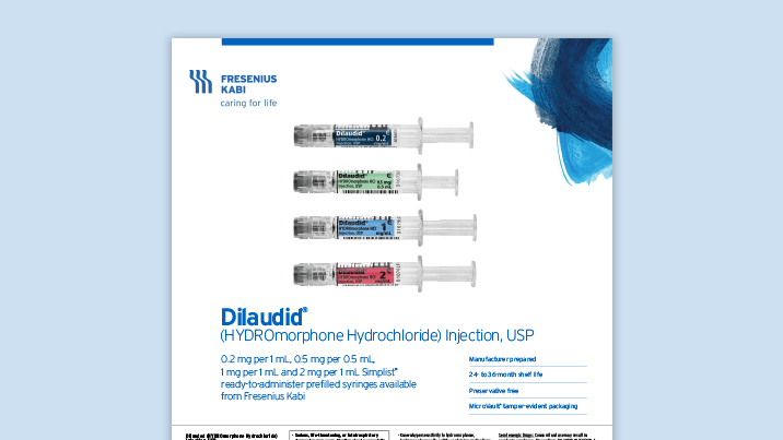 Dilaudid Product Family Information Card