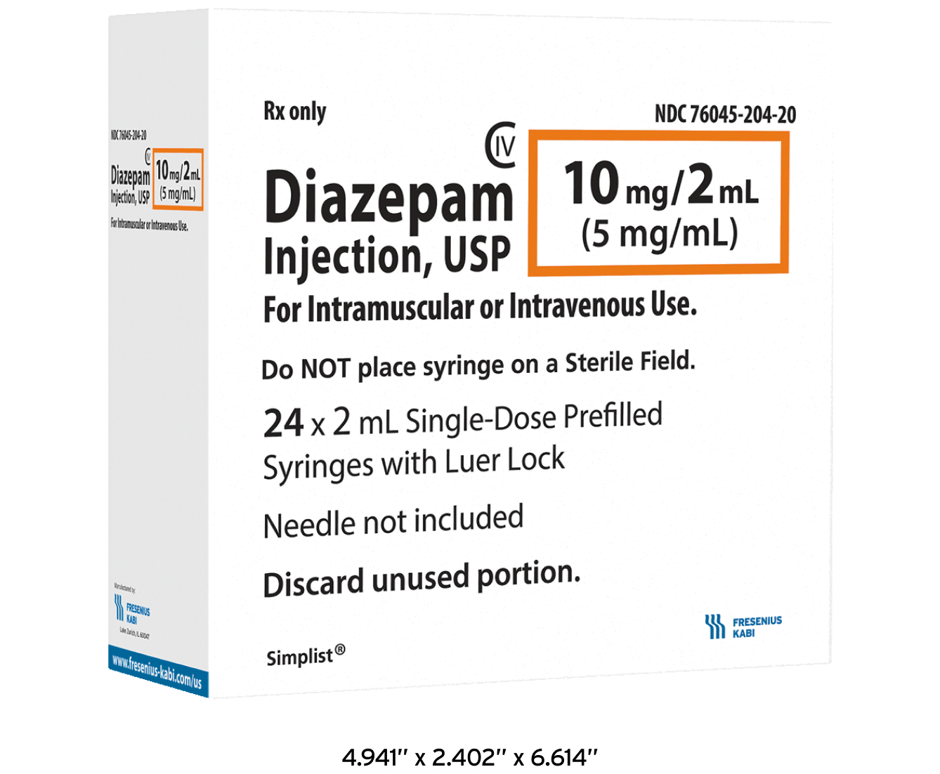 Diazepam Box Container
