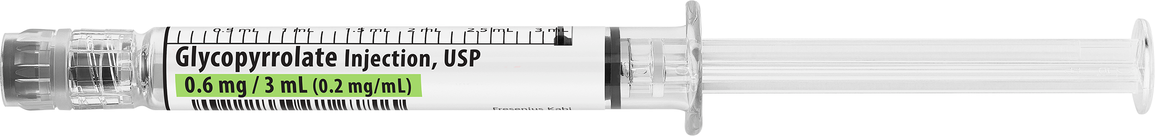 Glycopyrrolate 0.6 mg / 3 mL