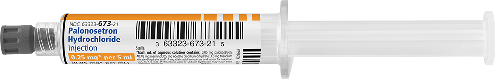 Horizontal Syringe image for 0.25 mg per 5 mL of Palonosetron