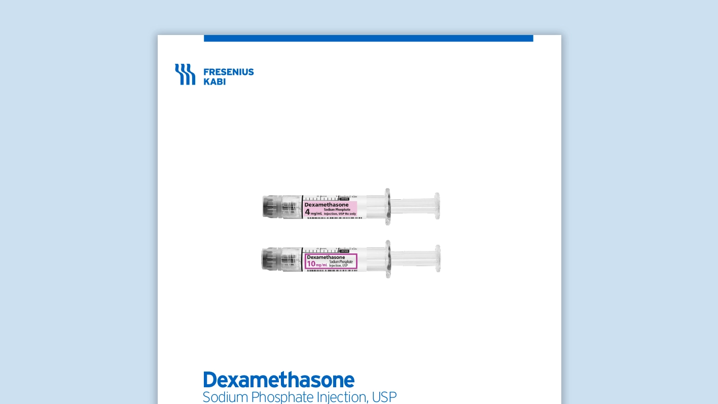 Dexamethasone Product Family Information Card